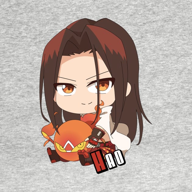 Chibi Asakura Hao With His Spirit of Fire by AnimeTee